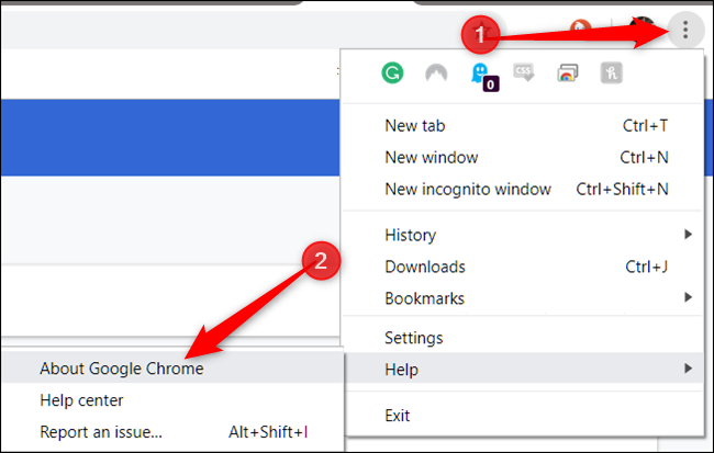 how to update google chrome windows 10