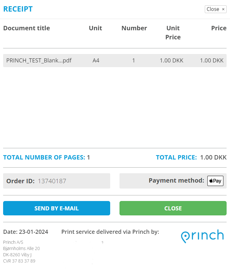 How can I get a receipt?